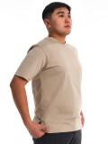 Uniqlo Мужская футболка свободного кроя с V-образным вырезом (короткий рукав натуральный XL