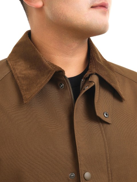 Uniqlo Удобный короткий блузон коричневый XL