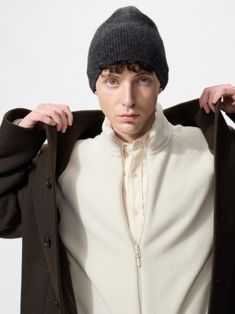 Uniqlo Вязаная шапочка из пряжи  СЕРЫЙ