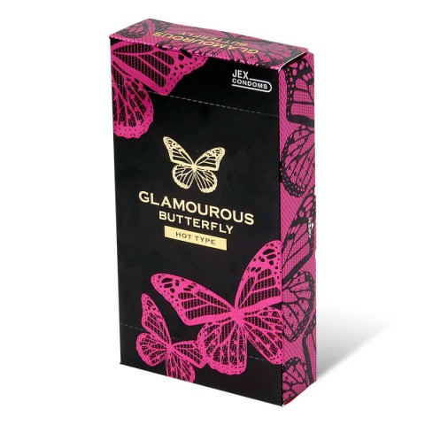 Презервативы с возбуждающим лубрикантом для нее JEX "Glamourous Butterfly"розовые 12шт.