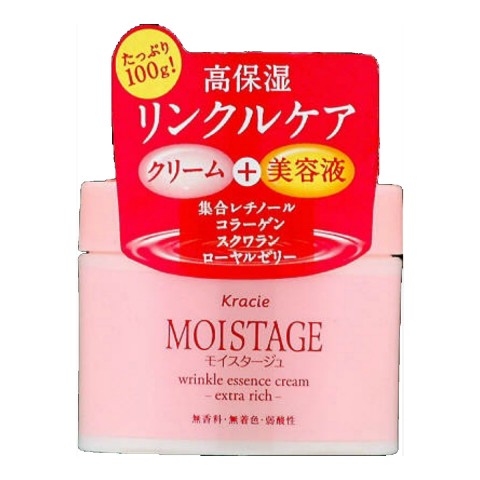 KRACIE "Moistage" Увлажняющий и питательный крем для лица против морщин.
