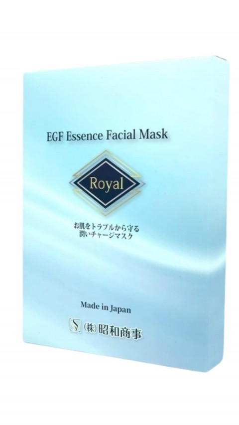 Royal EGF Essence Антивозрастная маска для лица, содержит 12 видов растительного экстракта. Противостоит увяданию кожи, восстанавливают ее тонус и гладкость, 1шт