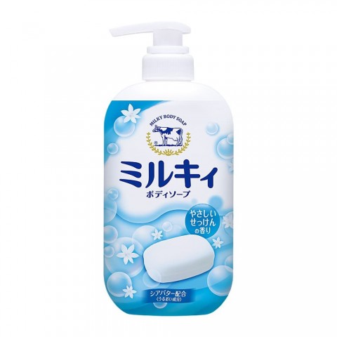 Молочное жидкое мыло для тела Milky Body Soap со сладким ароматом мыла, COW 550 мл