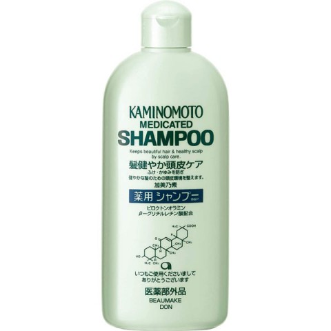 Шампунь для волос против перхоти и зуда на основе лекарственных средств KIMINOMOTO Medicated B&P Scalp Hair Growth Shampoo, 300 мл