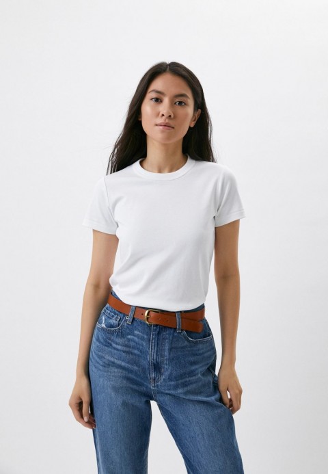 Uniqlo Женская футболка с круглым вырезом белый ХL