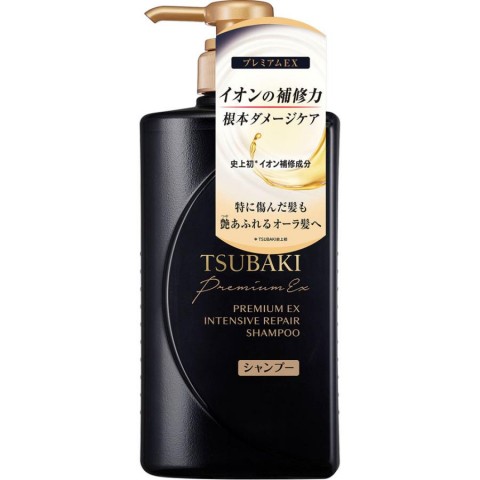 SHISEIDO "Tsubaki" Premium EX Интенсивно восстанавливающий шампунь для волос, 490 мл.