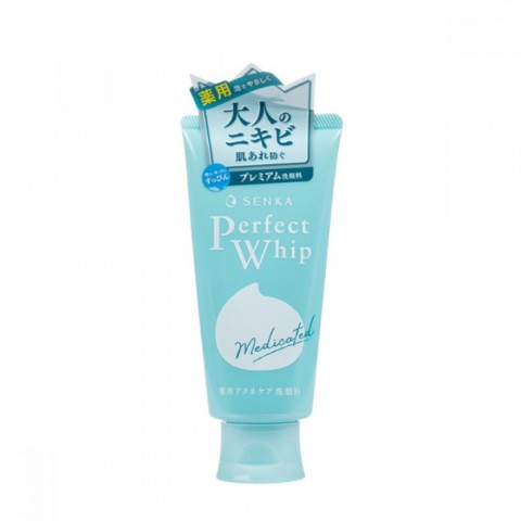 SHISEIDO Senka Perfect Whip Пенка для проблемной кожи лица "Идеальное очищение". Подходит для огрубевшей кожи или кожи склонной к высыпаниям, 120гр
