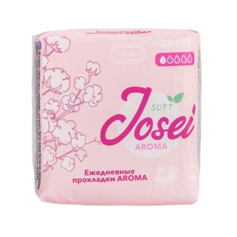Ежедневные женские прокладки JOSEI AROMA (150 мм/1 капля)