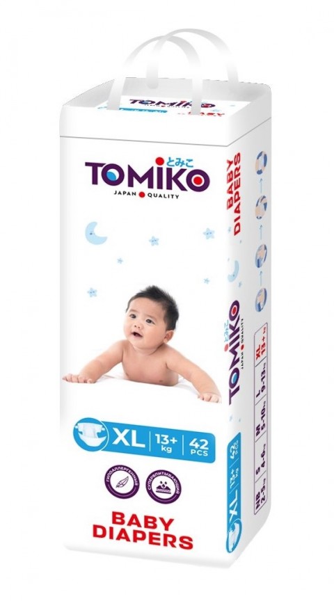 TomiKo Подгузники XL (13+ кг), 42 шт