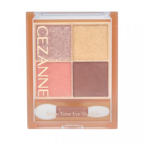 Cezanne Beige Tone Eyeshadow  Тени, тон 04. Изысканные цвета, ориентированные на простоту использования и сочетания, в центре которых лежат желтая и кораллово-розовая основы.