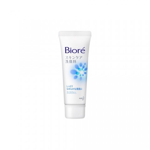 "Biore" Очищающая пенка для умывания с увлажняющим эффэктом, отлично очищает кожу и оставляет ее увлажненной, для всех типов кожи, 30гр