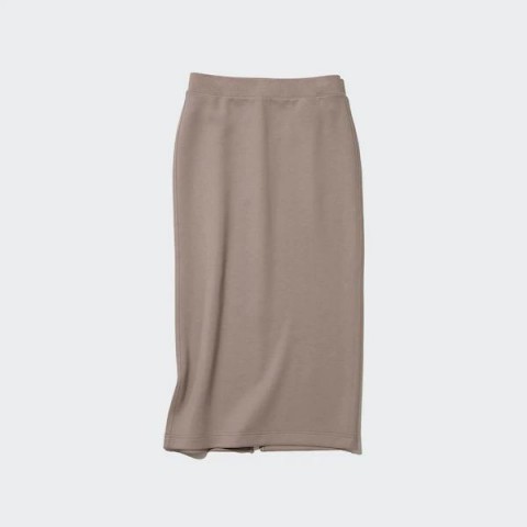 Uniqlo Узкая макси-юбка Dry Sweat (длина 80-84 см) коричневый L
