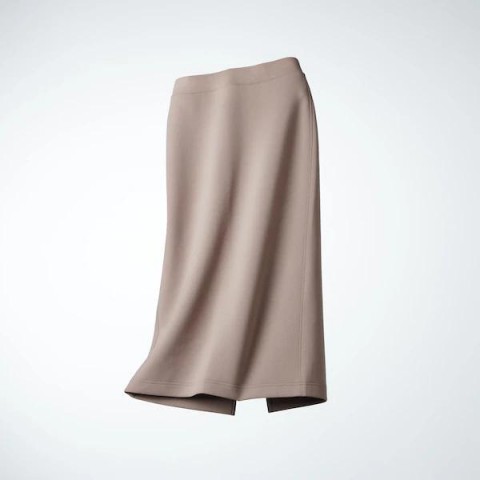 Uniqlo Узкая макси-юбка Dry Sweat (длина 80-84 см) коричневый ХL