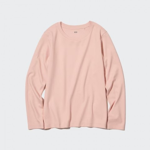 Uniqlo Женская футболка с длинными рукавами розовый размер M
