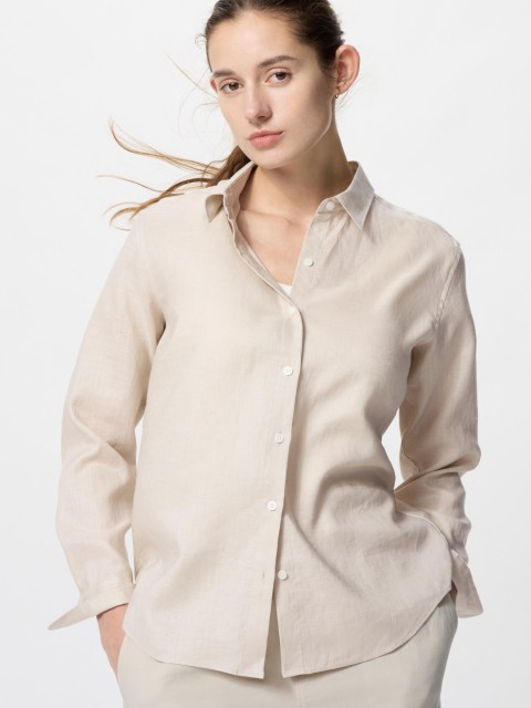 Uniqlo Рубашка женская НАТУРАЛЬНЫЙ XL