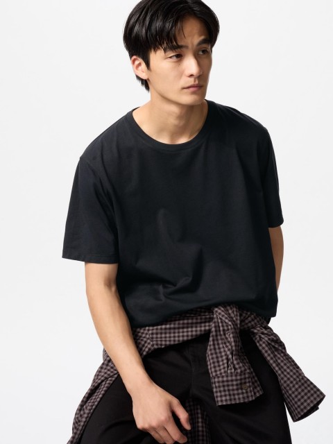 Uniqlo Футболка Supima Черная XXL