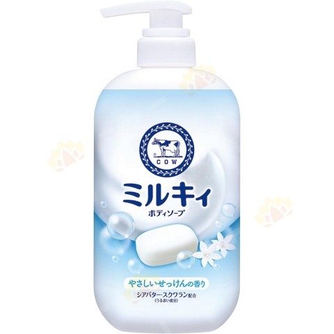 COW BRAND  Milky Body Soap Молочное увлажняющее жидкое мыло для тела с ароматом цветочного мыла