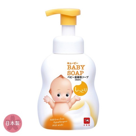 COW BRAND "Kewpie" Увлажняющее детское мыло-пенка "2 в 1" для мытья волос и тела
