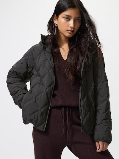 Uniqlo Puff Tech Parka  09 ЧЕРНЫЙ L