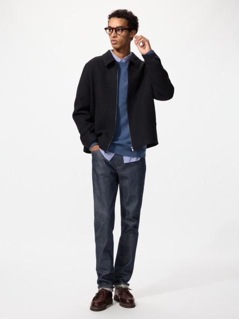 Uniqlo Муж.брюки Slim Fit/Selvedge 69 ТЕМНО-СИНИЙ 32