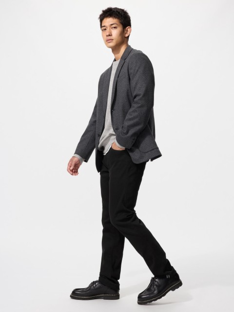 Uniqlo Муж.брюки Slim Fit/Selvedge 09 ЧЕРНЫЙ 29