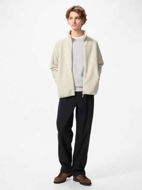 Uniqlo флисовая  рубашка  НАТУРАЛ L