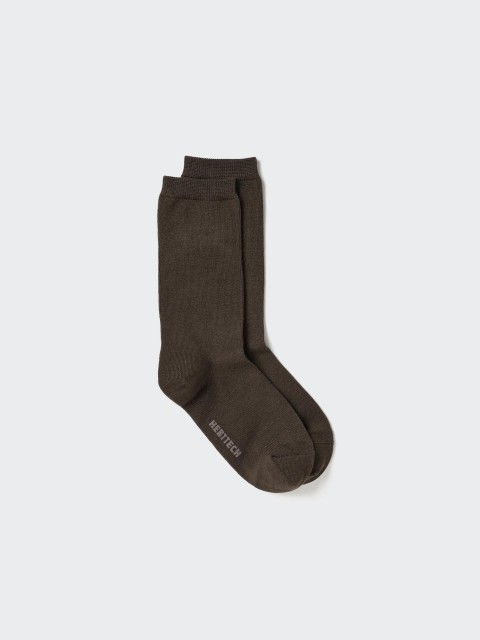 Uniqlo Носки Heattech 38 КОРИЧНЕВЫЙ 24-26