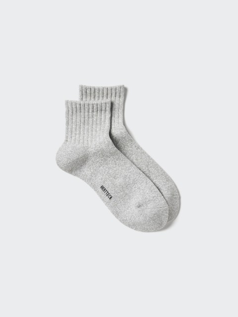 Uniqlo Мужские Полуноски/ворс Heattech 04 СЕРЫЙ 27-29