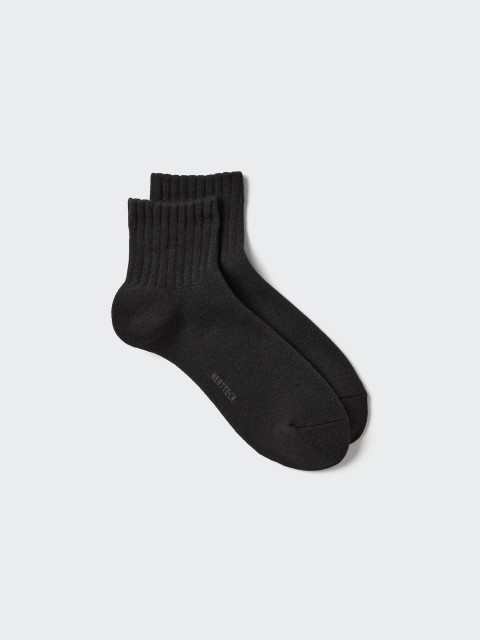 Uniqlo Мужские Полуноски/ворс Heattech ЧЕРНЫЙ 27-29