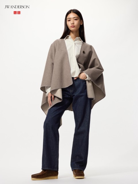 Uniqlo прямые брюки ТЕМНО-СИНИЙ 27