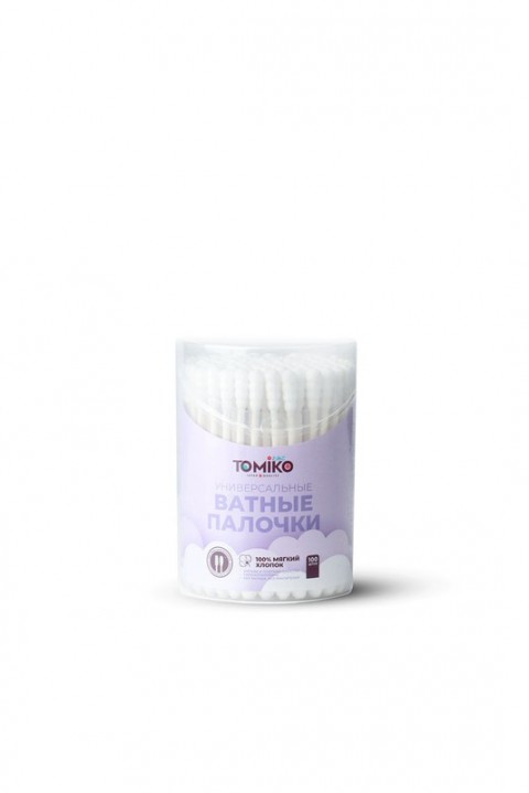 TomiKo Универсальные ватные палочки (Спиралевидный и Гладкий) 100 шт