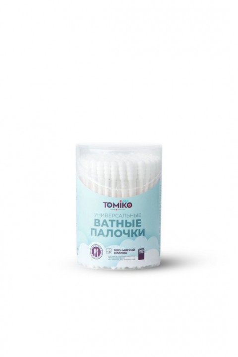 TomiKo Универсальные ватные палочки (Спиралевидный и Лопатка) 100 шт