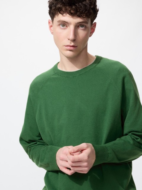 Uniqlo Свитер Уни 54 ЗЕЛЕНЫЙ L