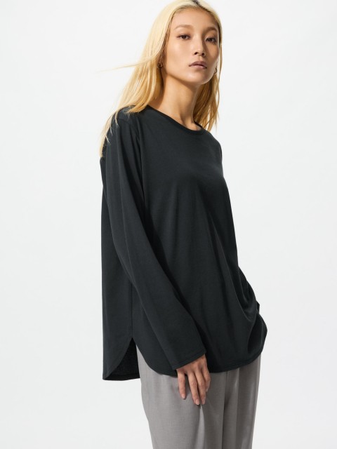 Uniqlo Хлопковая кофта 09 ЧЕРНЫЙ L