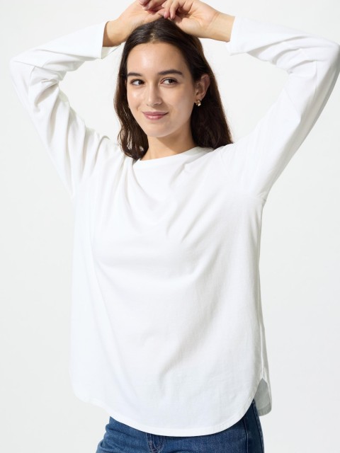 Uniqlo Хлопковая кофта 00 БЕЛЫЙ M