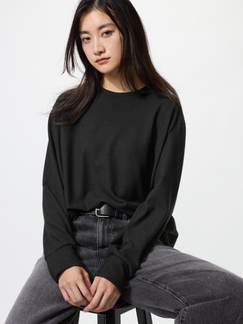 Uniqlo трикотаж флис кофта 09 ЧЕРНЫЙ M