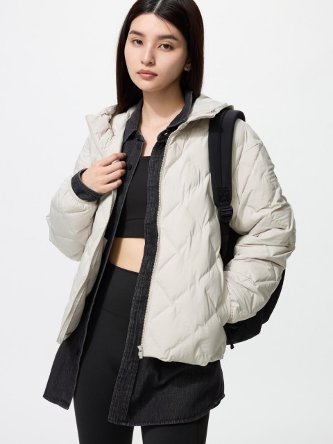Uniqlo Парка Puff Tech 30 НАТУРАЛ M