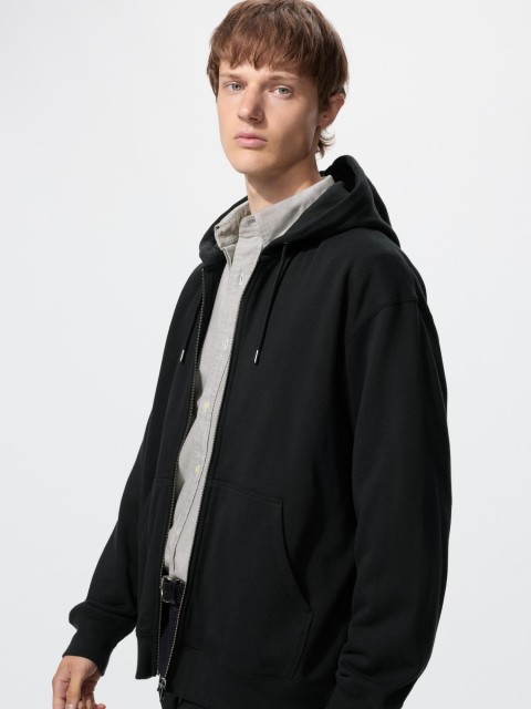 Uniglo Толстовка Уни на замке ЧЕРНЫЙ XXL