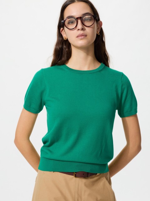 Uniglo Женская кофта защита от ультрафиолета  ЗЕЛЕНЫЙ 3XL