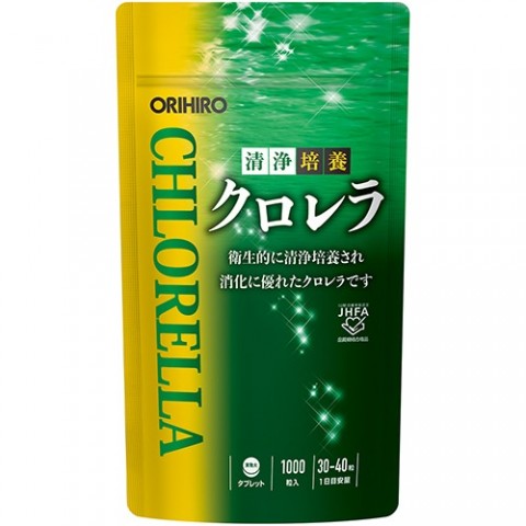 "Orihiro" натуральная пищевая добавка из водоросли хлорелла 1000шт