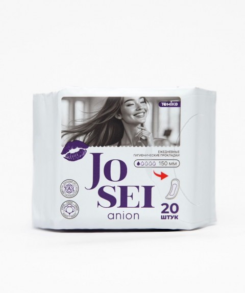 Ежедневные женские прокладки JOSEI ANION (150 мм/1 капля)