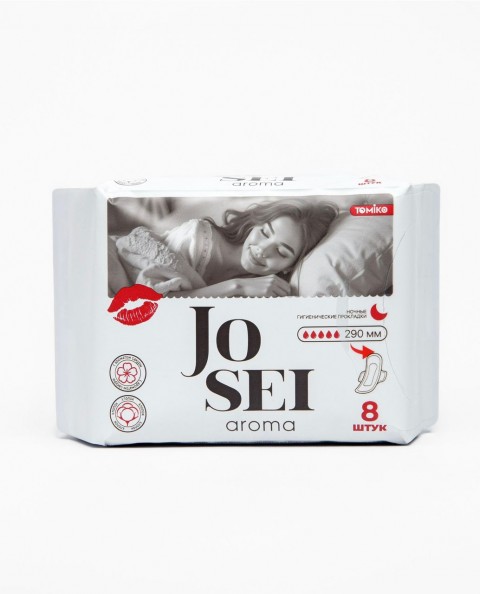 Гигиенические женские ночные прокладки JOSEI AROMA (290 мм/5 капель)