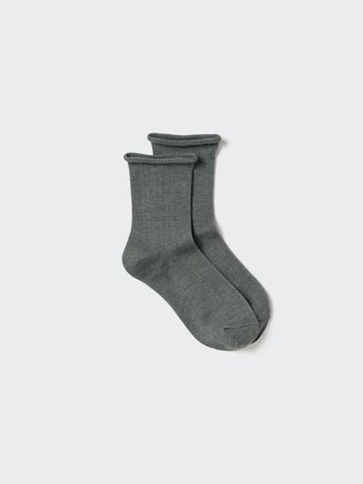 Uniqlo Носки Heattech 08 ТЕМНО-СЕРЫЙ 24-26